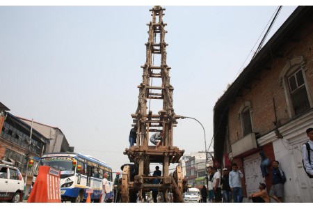 सेतो मच्छिन्द्रनाथको नयाँ रथ निर्माण प्रक्रिया सुरु