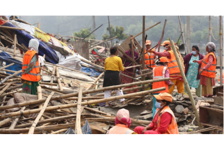 आज मध्याह्नसम्म २१९ सुकुम्बासी परिवार रंगशाला पुगे