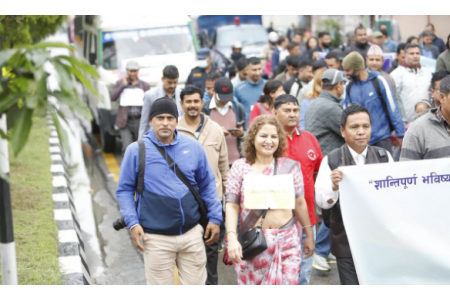 विश्व प्रेस स्वतन्त्रता दिवसको अवसरमा राजधानीमा प्रभातफेरी