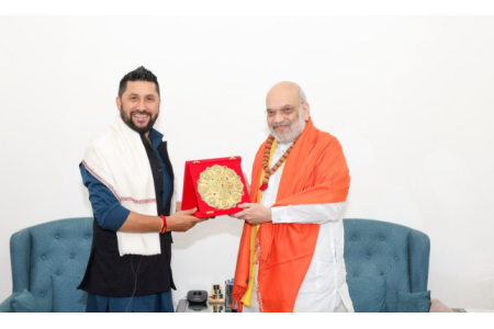 भारतका गृहमन्त्री अमित शाहसँग सभापति रवि लामिछानेको भेट