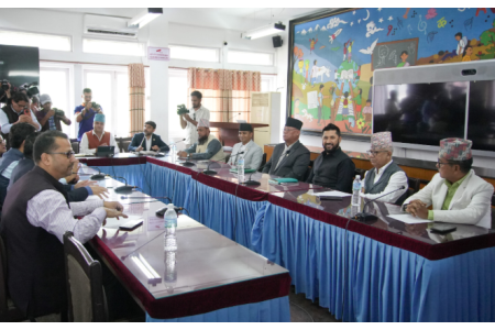 सिंहदरबारमा सर्वदलीय बैठक जारी