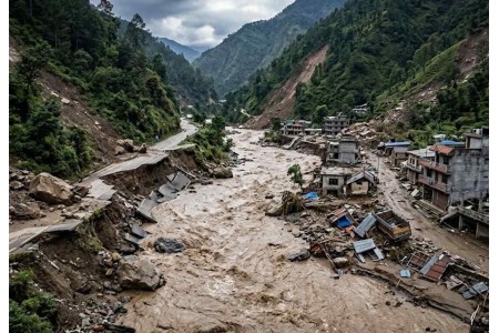 अविरल वर्षापछि देशभर बाढी–पहिरोको कहर, ५४२ विपद् घटना, २७ जनाको मृत्यु