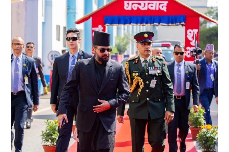 प्रहरी निरीक्षक आधारभूत तालिम दीक्षान्त समारोहमा पुगे प्रधानमन्त्री बालेन