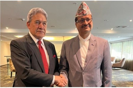 नेपाल र न्युजिल्याण्डबीच परराष्ट्रमन्त्रीस्तरमा द्विपक्षीय बैठक सम्पन्न