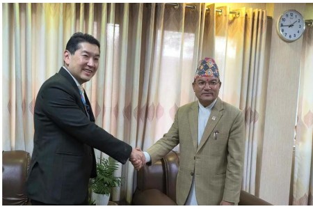 वनमन्त्री शाही र एफएओका नेपाल प्रतिनिधिबीच शिष्टाचार भेटवार्ता