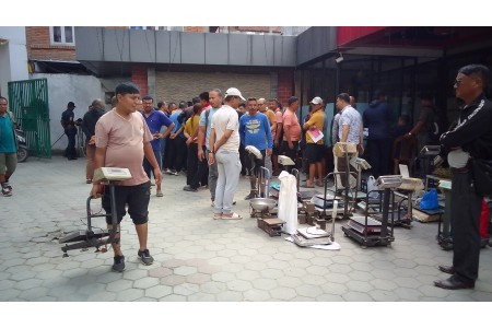 भक्तपुरमा नापतौल डोर कार्यक्रम