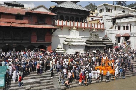 पशुपतिमा सुवासचन्द्र नेम्वाङको अन्तिम बिदाइ