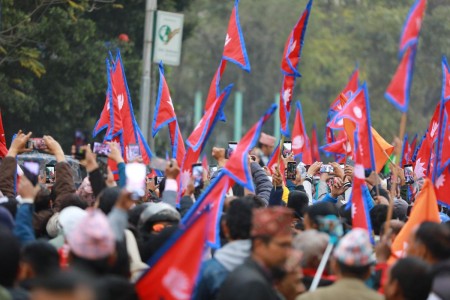 राजसंस्था पुनर्स्थापनाका लागि संयुक्त जनआन्दोलन समितिको अनिश्चितकालीन आन्दोलनको घोषणा