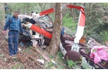 उत्तरकाशीमा हेलिकप्टर दुर्घटनामा ६ जनाको मृत्यु, उद्धार कार्य जारी