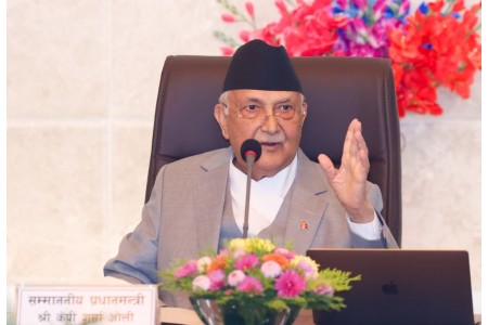 भूकम्पबाट सुरक्षित रहन प्रधानमन्त्री ओलीको आब्हान्