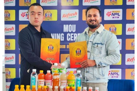 रिफ्रेस जुस र सुदूरपश्चिम रोयल्सबीच प्रायोजन सम्झौता