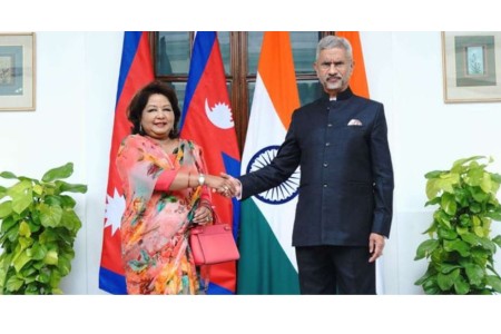 परराष्ट्रमन्त्री राणा र भारतीय विदेशमन्त्री एस जयशङ्करबीच भेटवार्ता