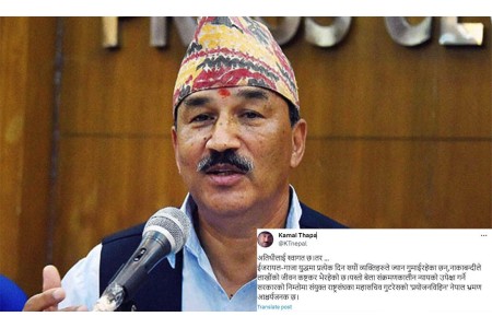 महासचिव गुटेरेसको नेपाल भ्रमण 'प्रयोजन विहिन' : कमल थापा