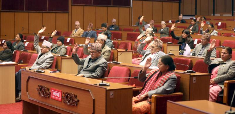 विपक्षी दलहरूको अवरोधपछि राष्ट्रियसभा बैठक एक घण्टाका लागि स्थगित
