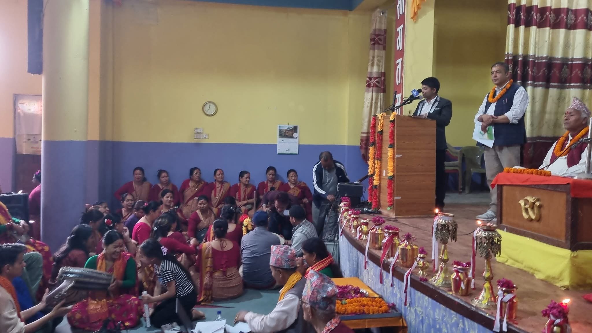 संस्थाका सदस्यहरूको सुख र शान्तिको लागि बागलुङमा पुराण अनुष्ठान