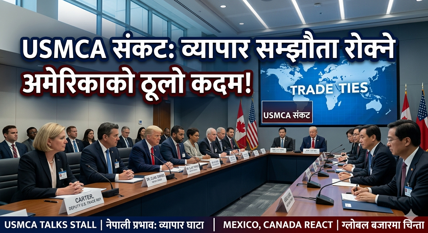 अमेरिकी व्यापार नीतिमा ठूलो धक्का: अमेरिकाद्वारा USMCA सम्झौताको नवीकरण रोक्का, अब के होला?