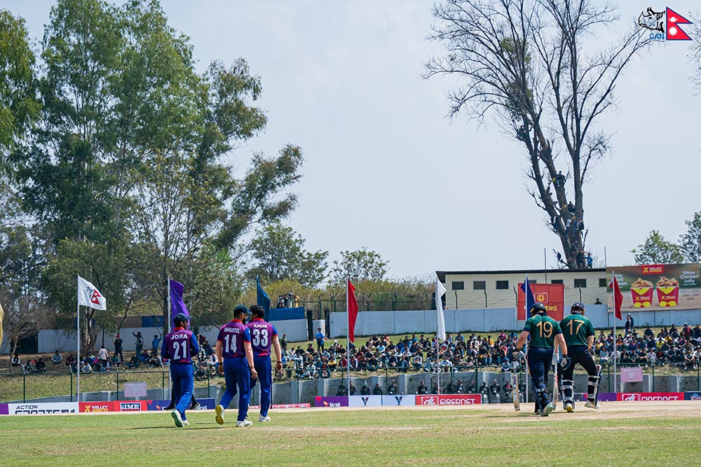 नेपाललाई आयरल्याण्ड वोल्भ्सले दियो १२२ रनको लक्ष्य
