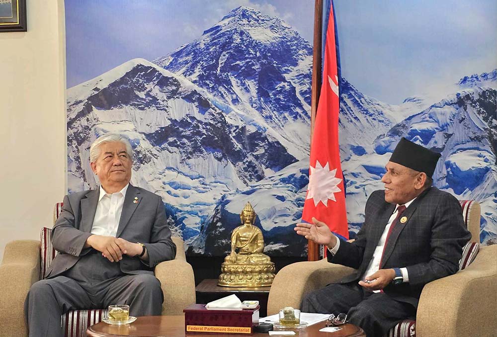 राष्ट्रियसभा अध्यक्ष दाहाल र कोरियाको संसदीय टोलीबीच शिष्टाचार भेटवार्ता