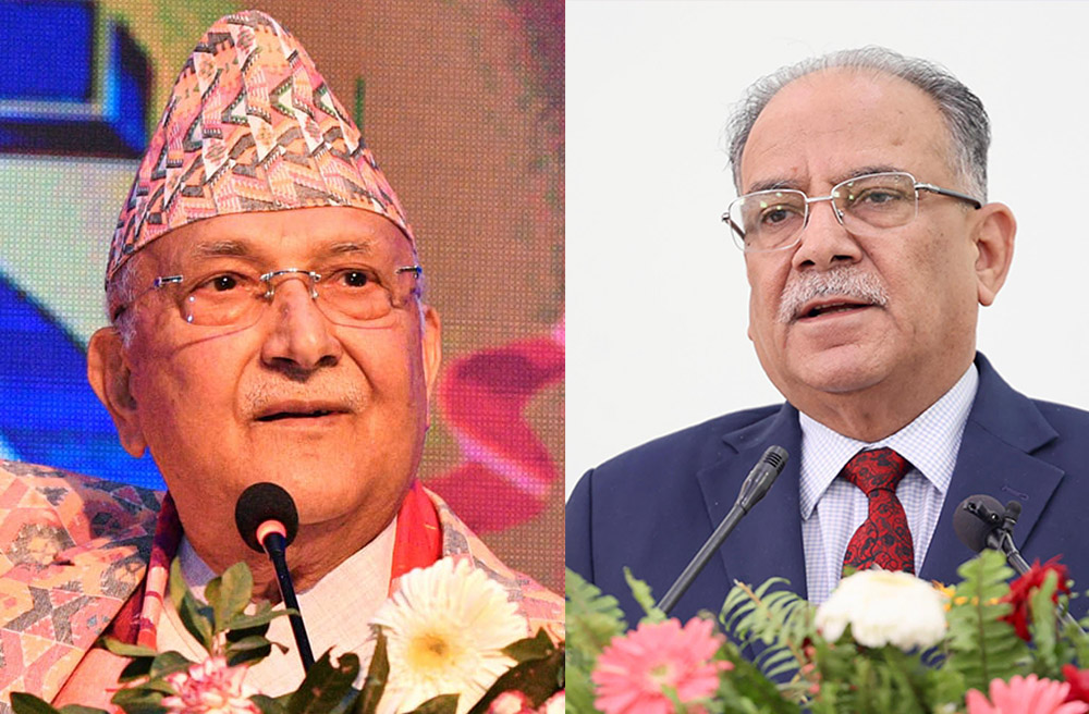 प्रधानमन्त्री प्रचण्ड र अध्यक्ष ओलीको एउटै स्वर–तत्काल कम्युनिष्ट एकता हुँदैन