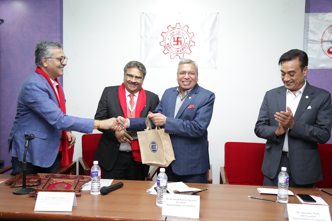 इण्डियन चेम्बर अफ कमर्स र नेपालबीच आर्थिक सहकार्यको सम्झौता