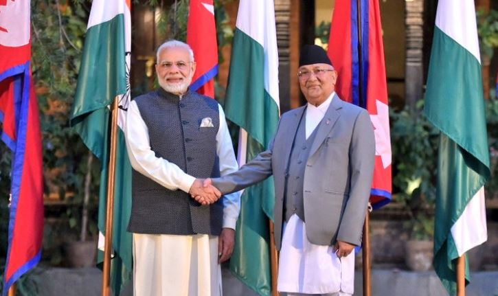 प्रधानमन्त्री ओलीलाई भारतीय प्रधानमन्त्री मोदीको बधाई