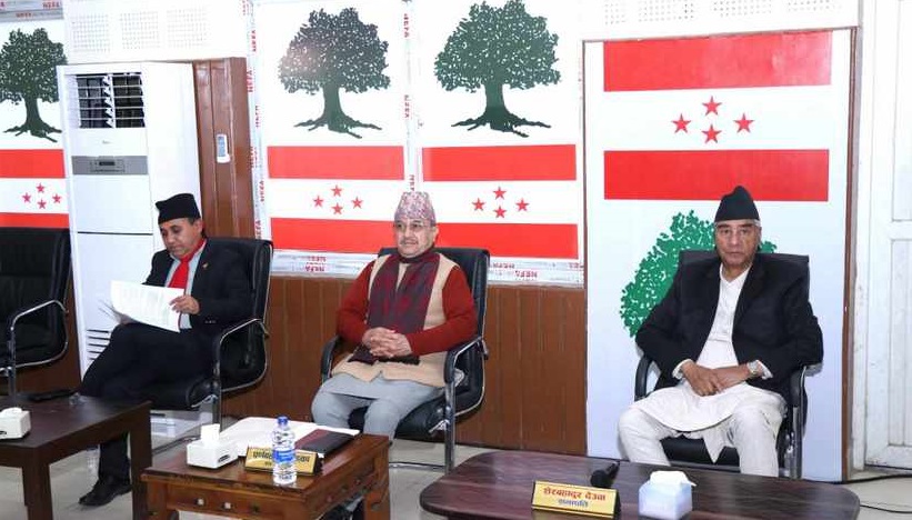 नेपाली कांग्रेसको पदाधिकारी बैठक आज बिहान ९ बजे बूढानीलकण्ठमा बस्दै