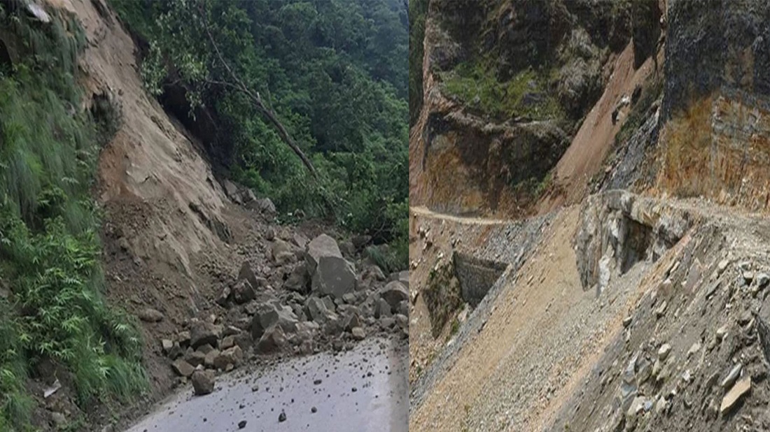 पहिरोले बीपी राजमार्ग र कालीगण्डकी करिडोर अवरुद्ध