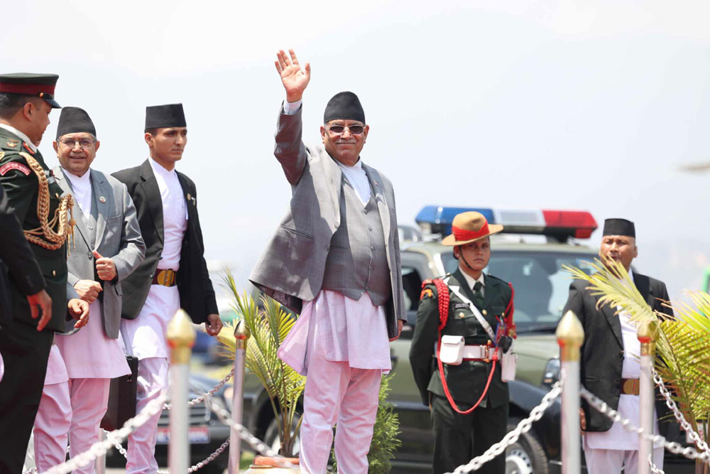 प्रधानमन्त्री प्रचण्ड भारत प्रस्थान, मोदीको शपथ समारोहमा सहभागी हुँने