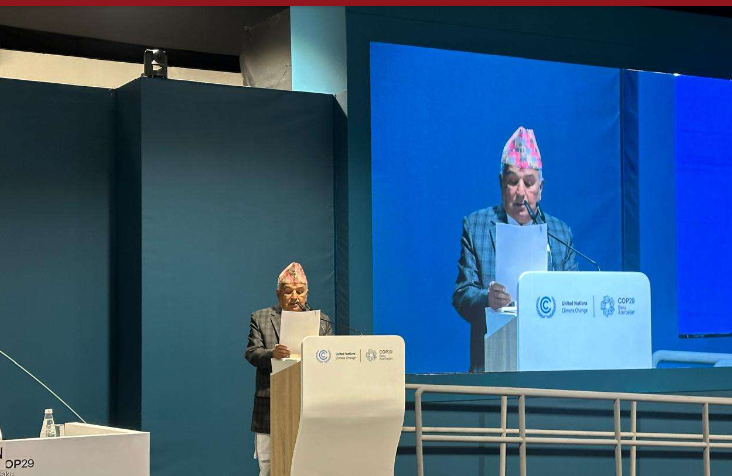 जलवायु समस्या र गरिवी निवारणलाई एकिकृत रुपमा सम्बोधन गर्नुपर्छ : राष्ट्रपति पौडेल